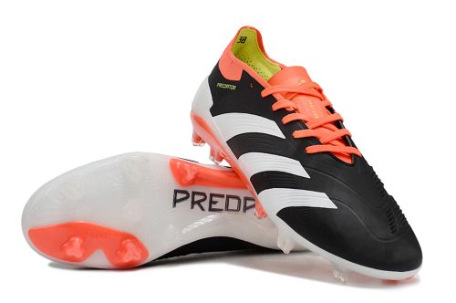 Adidas Predator Elite Tongue FG Fodboldstøvler Sort Hvid Orange